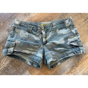 Plugg Camo Utility Short Shorts Small